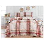 Merinos Comforter Çift Kişilik Yorgan Set Anna Yeşil Çift Kişilik - Krem Rengi