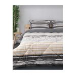 Merinos Comforter Cift Kisilik Yorgan Set Volenta Gri