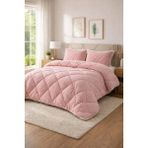 Merinos Comforter Set Yuna Yorgan Set - 220 x 240 cm - Gülkurusu