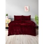 Merinos Dıamond 3 Parça Bubble Yorgan Seti 220X240 cm Bordo Polar Malzeme ile Çift Taraflı Konfor - 220 x 240 cm