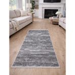 Merinos Halı Merinos Vista 76587-098 Özel Kesme Halı Gri-Antrasit - 80 x 350 cm