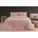 Merinos Luxe 3 Parça Çift Kişilik Yatak Örtüsü Seti Kutulu 230 x 250 Petek Pudra - 230 x 250 cm