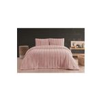 Merinos Luxe 3 Parça Çift Kişilik Yatak Örtüsü Seti Kutulu 230x250 Petek Pudra