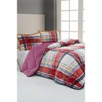 Merinos Micro Boris Kırmızı Gri Çift Kişilik Yorgan