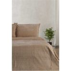 Merinos Mocha Çift Kişilik 3 Parça Modernline Yatak Örtüsü Merinos - 220 x 240 cm - Kahve