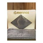 Merinos Modern Line 3 Parça Açık Gri Çift Kişilik Battaniye Set