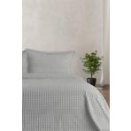 Merinos Modern Line 3 Parça Açık Gri Çift Kişilik Battaniye