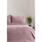 Merinos Modern Line 3 Parça Çift Kişilik Battaniye Seti Pudra