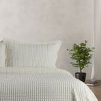 Merinos Modern Line Beyaz Çift Kişilik Yatak Örtüsü Takımı - 220 x 240 cm