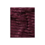 Merinos Modern Line Tek Kişilik 150 x 220 cm Bordo Battaniye Seti