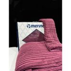 Merinos Modernline Tek Kişilik Yatak Örtüsü - 150 x 220 cm - Mürdüm