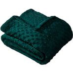 Merinos Pearl Tomurcuk Battaniye Tek Kişilik Petrol Yeşili - 150 x 220 cm