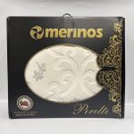 Merinos Pırıltı Battaniye Çift Kişilik Kemik-Silver - 200 x 240 cm - Renkli