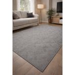 Merinos Rölyef Aden Kaymaz Taban Oda Salon Koridor Mutfak Halı Yolluk Kilim GRİ