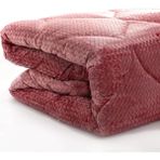 Merinos Tek Kiş Zigzag Fashion Micro Yorgan Erguvan - 155 x 215 cm - Kiremit