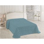 Merinos Yeni Ürün Piramit Çift Kişilik Battaniye Mint Yeşili - 200 x 220 cm