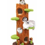 MERİPERA AĞAÇ TEMALI KEDİ EVİ 160 cm 4 YUVALI
