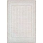 Merit Mr011a Krem Halı Vizon Bej Rengi Geometrik Detaylı İnce Yumuşak Akrilik Modern Salon Halısı 100 X 200 Gri