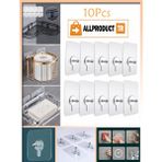 MERİVİA All Product Ultra Güçlü Vantuzlu Askı – 10'lu Set. İz Bırakmaz, Paslanmaz, Yüksek Taşıma Kapasiteli Duvar Kancası - 10 adet