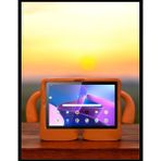 Merkez Çocuklar Için Tutmalı Ayaklı Tablet Kılıfı A7, T500, T505, P610, T720, T860, A8X200, K10,M10 Plus - Turuncu