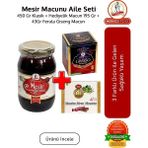 Merkez Efendi Mesir Macunu Aile Sağlık Seti L 195 gr Macun 450 gr Macun ve 43 gr Ginseng Macun - 1 Adet