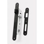 Merkezoğlu Ticaret Siyah Sessiz WC ve Banyo Kapı Kilidi - Mandallı Sistem (40x23 mm)