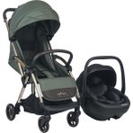 Merkür Bebe Ruby Tek Tuşla Otomatik Katlanan Kabin Boy Travel Sistem Bebek Arabası Yeşil - Merkür Bebe Guardix i-Size Oto Koltuğu Ana Kucağı 0-13 kg Antrasit