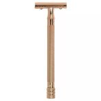 Merkur Tıraş Makinesi 24G | Unisex Jiletli Tıraş Makinesi Pvd Altın | Üç Parçalı Pvd Pembe Altın Düz Kesim Tıraş Makinesi | Kapalı Tarak | Islak Tıraş İçin İdeal | Pirinç Sap | Almanya'da Yapıldı...