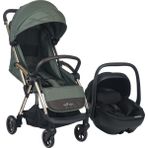Merkürbebe Ruby Tek Tuşla Otomatik Katlanan Kabin Boy Travel Sistem Bebek Arabası Yeşil - Merkür Bebe Guardix i-Size Oto Koltuğu Ana Kucağı 0-13 kg Siyah