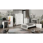Merlin Mobilya Torino Genç Odası Takımı Beyaz MDF Malzemeden Modern Tasarım 5 Parça