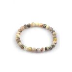 Merlinite Opal Doğal Taş Bileklik 6mm Küre Kesim