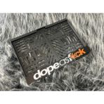Merlins 3D Kabartmalı Pleksi Motor Plakalığı Dope - Siyah - Beyaz