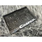 Merlins Pleksi Motor Plakalığı Casper - Siyah - Beyaz