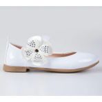 Merli&rose Kız Çocuk Beyaz Yonca Bantlı Babet - 001 - Beyaz