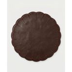 Merlot 2li Deri Amerikan Servis Kahve - 38 x 38 cm - Kahverengi