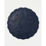 Merlot 2li Deri Amerikan Servis Lacivert - 38 x 38 cm