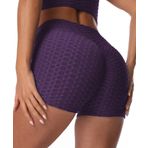 Merlvida Spor Taytı Kadın Yüksek Bel Anti Selülit Push Up Tayt, Opak, Karın Kontrollü, Yumuşak Elastik Yoga Pantolonu, Spor Pantolonu, Kadın İnce Spor Taytları, Boom Booty Tayt, Kadınlar için, 2 lila, L