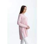 mermaya Premium Kalite, Açık Pembe, Penye Tunik.