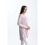 Mermaya Premium Kalite Penye Tunik. - Açık Pembe - Standart
