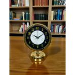Mermer Işıltısı Gold 25 X 20 Cm Metal Masa Saati