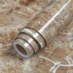 Mermer Mutfak Su Geçirmez ve Yağ Geçirmez Etiket Dolabı Yenileme Kendinden yapışkanlı Vinil Duvar Kağıdı Soba Üstü Duvar Kağıdı (Color : Marble15, Size : 60cmx3m)