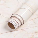 Mermer Mutfak Su Geçirmez ve Yağ Geçirmez Etiket Dolabı Yenileme Kendinden yapışkanlı Vinil Duvar Kağıdı Soba Üstü Duvar Kağıdı (Color : Marble18, Size : 40cmx3m)