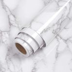 Mermer Mutfak Su Geçirmez ve Yağ Geçirmez Etiket Dolabı Yenileme Kendinden yapışkanlı Vinil Duvar Kağıdı Soba Üstü Duvar Kağıdı (Color : Marble6, Size : 40cmx2m)