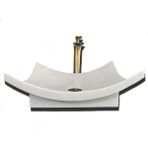 Mermer Yapı Market Afyon Beyaz Mermer Yaprak Model Ayaklı Lavabo