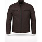 Mero Life Erkek Kahverengi Su ve Rüzgar Geçirmez Slim Fit Astarlı Mevsimlik Mont - 2XL