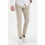 Mero Life Erkek Krem Italyan Kesim Slim Fit Kaliteli Esnek Likralı Bilek Boy Kumaş Pantolon