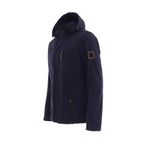 Mero Life Erkek Lacivert Kapüşonlu Outdoor Su Ve Rüzgar Geçirmez Softshell Spor Mont XXL Mero-469NM