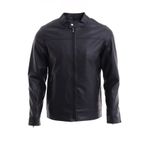 MeroLife Mero Life Erkek Siyah Yeni Sezon Deri Ceket Mont 2XL Mero-588NM