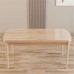 Merona Sonomo 80x132 Mdf Ahşap Ayaklı Açılır Mutfak Masası, Yemek Masası, Salon Masası Sonomo