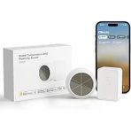 Meross Wlan Higrometre Iç Termometre, Akıllı Sıcaklık Nem Ölçer, Güneş Enerjisi Beslemeli, Uygulama Bildirimi, Homekit, Alexa, Google Ile Uyumlu, 1 Hub Ile